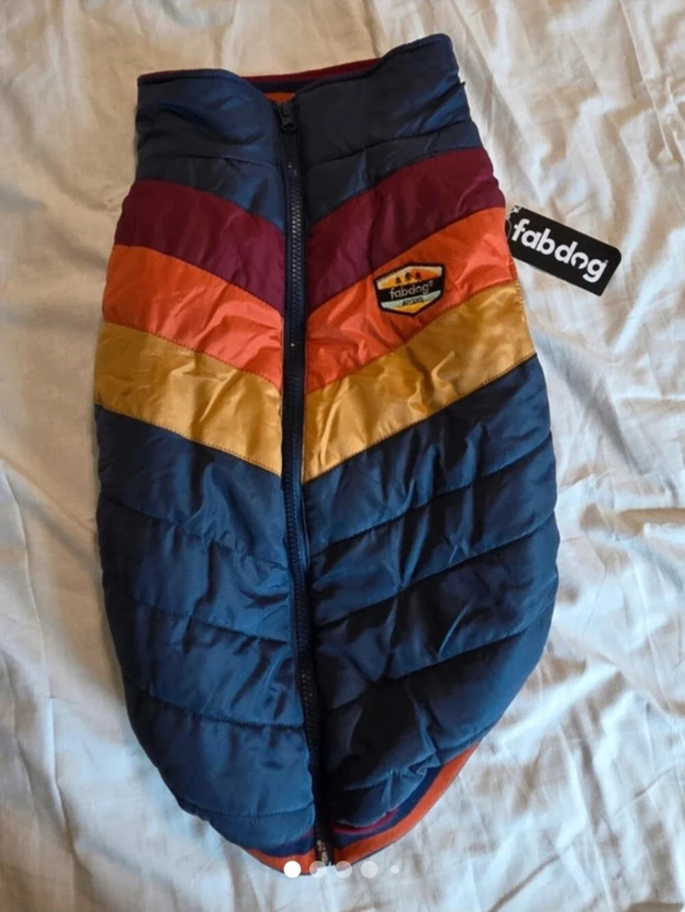 NWT Fabdog Chevron Easy On Jacket W/zipper Size 18